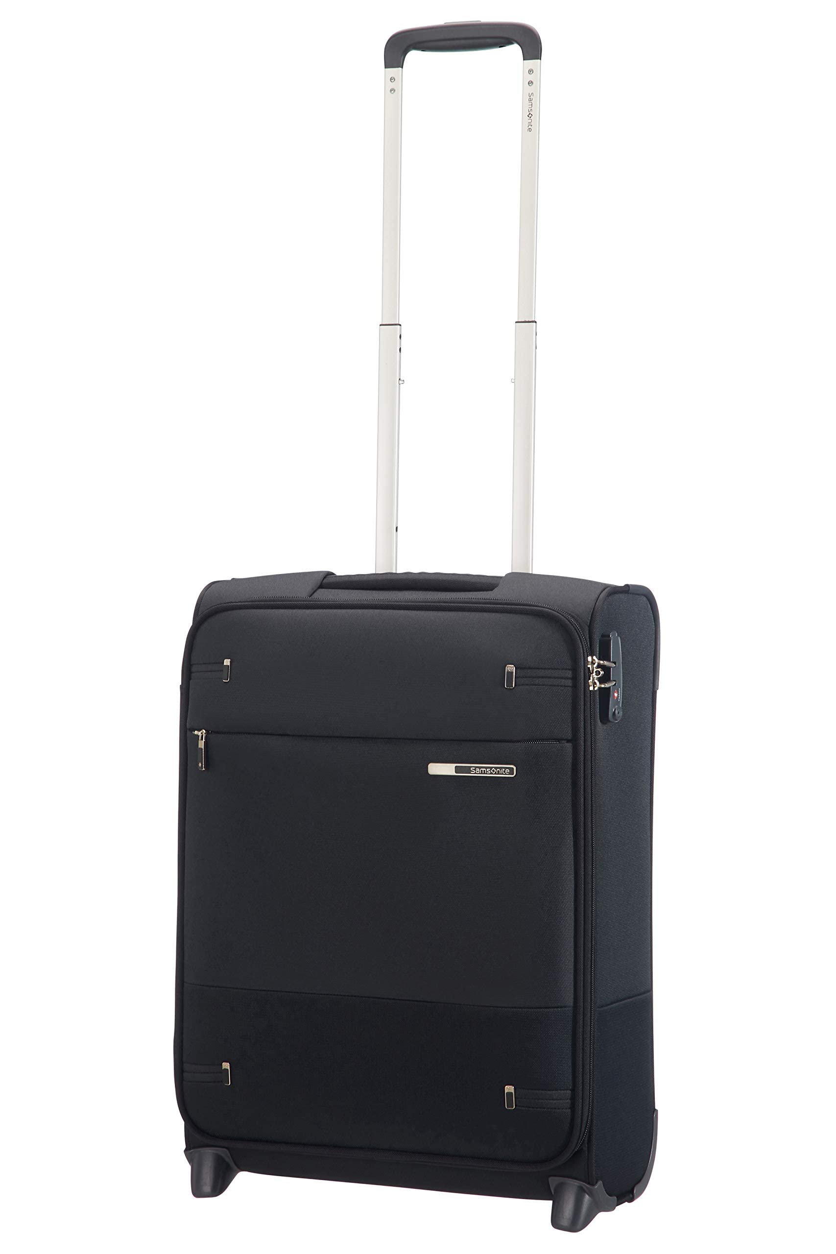 Samsonite Base Boost - Maleta de Material Blando de 66 cm, tamaño Mediano, Maleta con 4 Ruedas, candado TSA, Ligera y Ampliable, 67,5 L, Negro