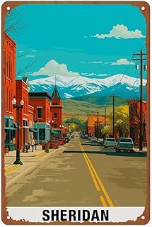 Sheridan Posters Aluminum Metal Sign 8x12 Inch For Living Room Bedroom Bathroom Decoration