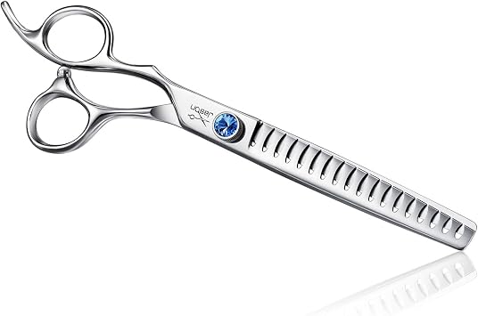 JASON Dog Grooming Chunker Scissors - Left Handed 7" 18-Tooth Shears