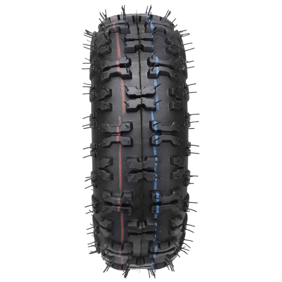 FVRITO Confezione da 2 pneumatici 4.10-4 410-4 4.10/3.50-4 con camera d'aria per tosaerba da giardino, spazzaneve, tosaerba, camion, carriola, bambini, ATV