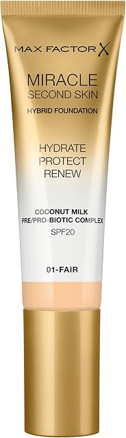 Max Factor Miracle Second Skin nawilżający podkład z filtrem nr 01 - Fair