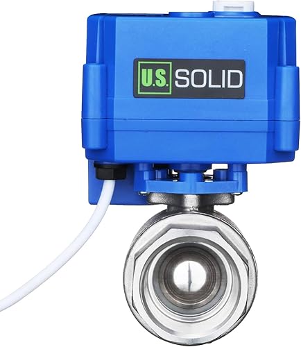Miniatura 61 de U.S. Solid Válvula de bola motorizada - Válvula de bola eléctrica de latón de 1/2", puerto completo, 9-24V AC/DC y configuración de ruptura positiva