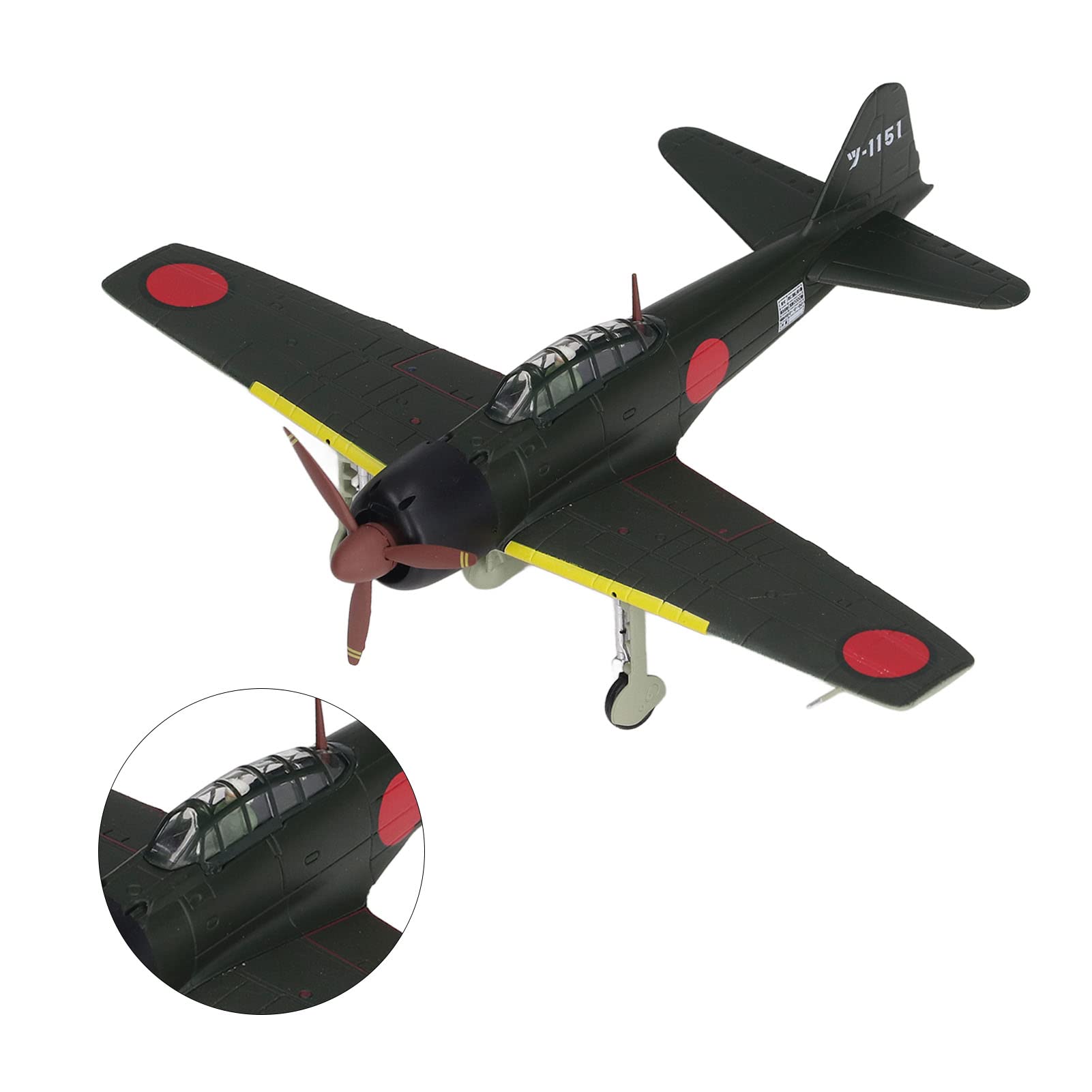 1:72 Alloy Fighter Airplane Model with Stand, Detailed Diecast