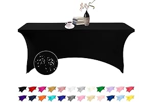 Black Spandex Table Cover Perfect for Fiestas