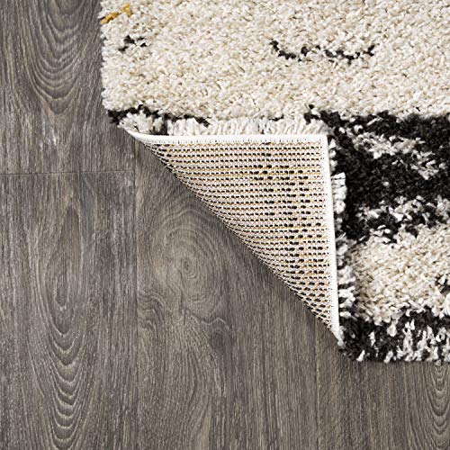 Tapete decorativo beige/negro/amarillo 8x10 ft JONATHAN Y miniatura 5