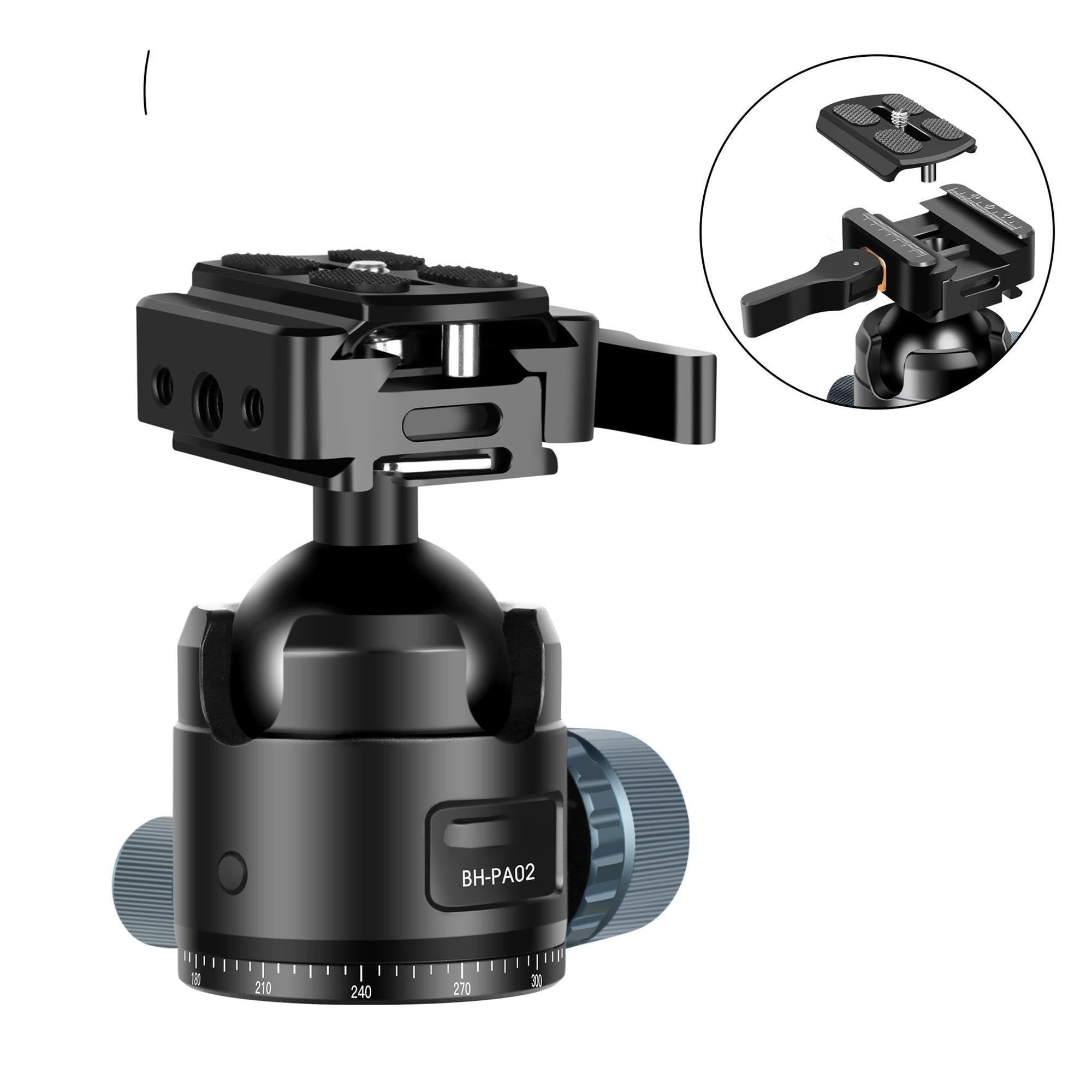 BH-PA02 Testa a sfera Arca da 44 mm, carico di 20 kg