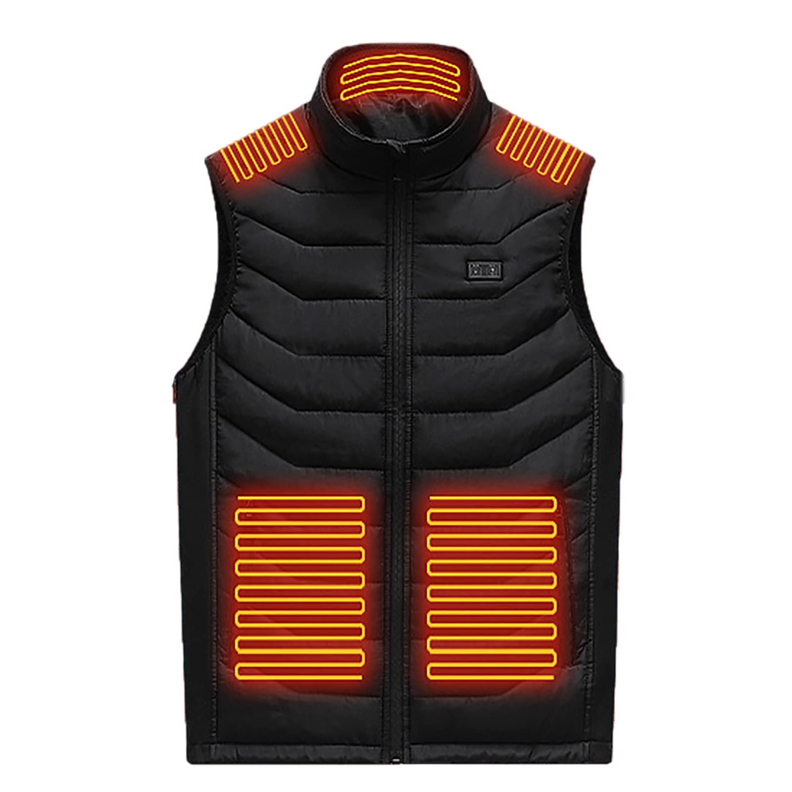 Gilet Riscaldato, USB Moto Elettrico Giacca Riscaldabile, 3 Temperatura Regolabile Lavabile Giubbotto Riscaldato(Non Batteria)