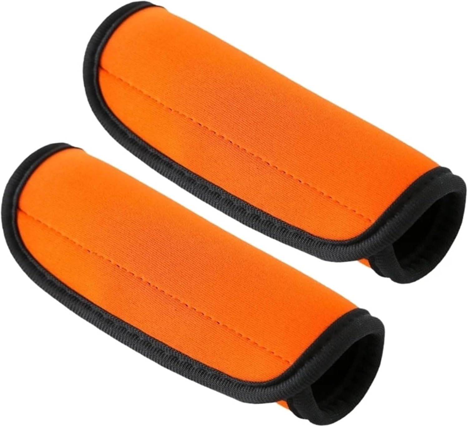 Suitcase Handle Wraps 10Pcs Travel Bags Handle Wrap Soft Neoprene Suitcase Grip Protector Cover(Orange)