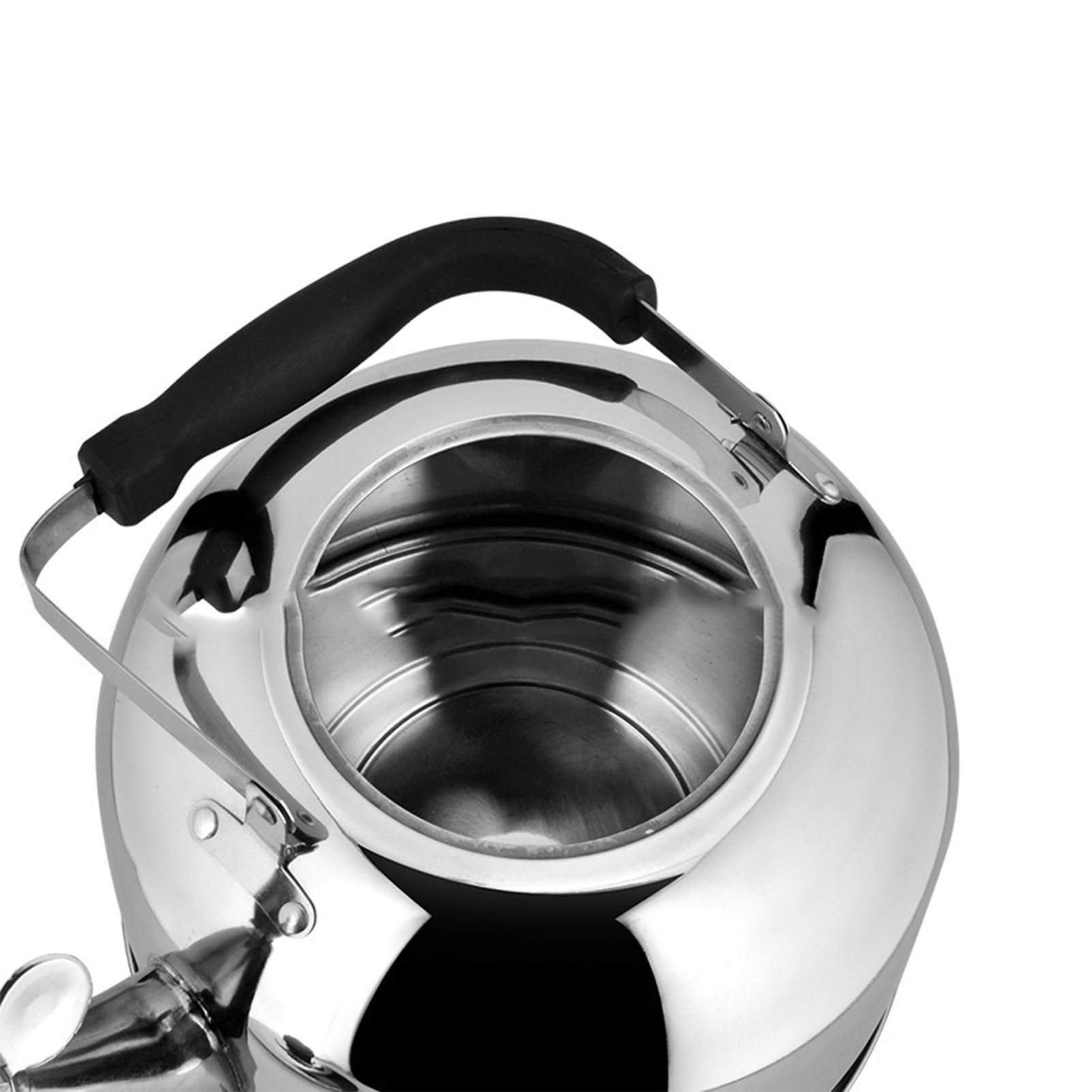 Hervidor de agua de gran capacidad, acero inoxidable 304 cepillado, mango anti-escaldaduras, apagado automático, 1500 W, 8 L, plateado, 8 L