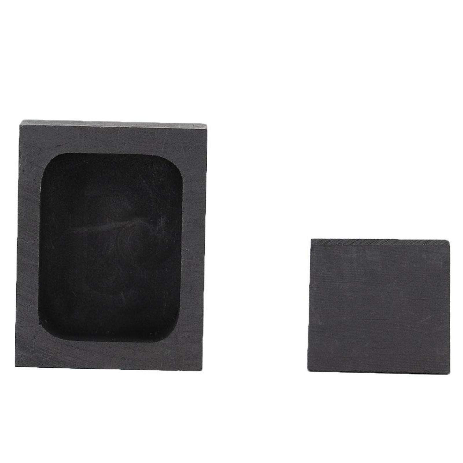 Moule à Lingot Graphite 1000g Or/500g Argent - Creuset Fusion Métaux Précieux - 100x50x25mm