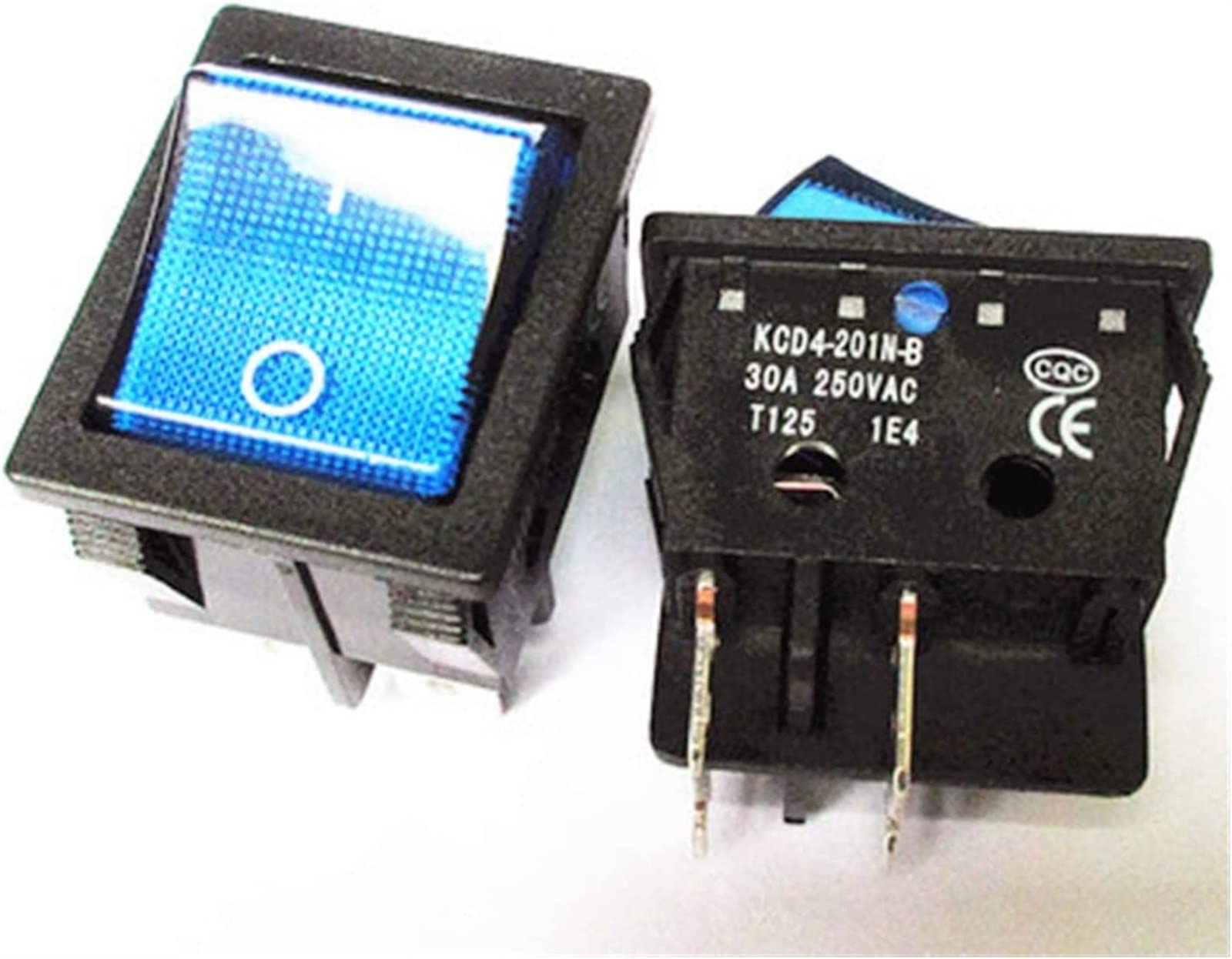 Interrupteur à bascule KCD4 30A 250V bleu à 4 broches pour poste à souder