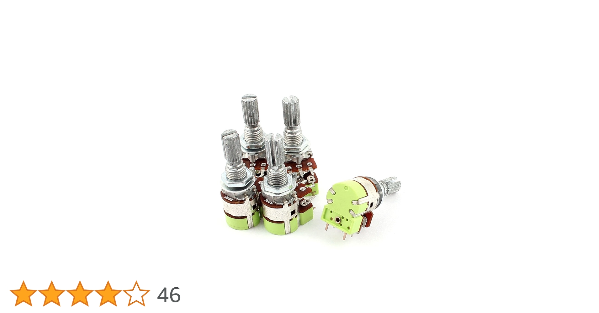 Amazon | uxcell ポテンショメータスイッチ 5個入り ステレオ