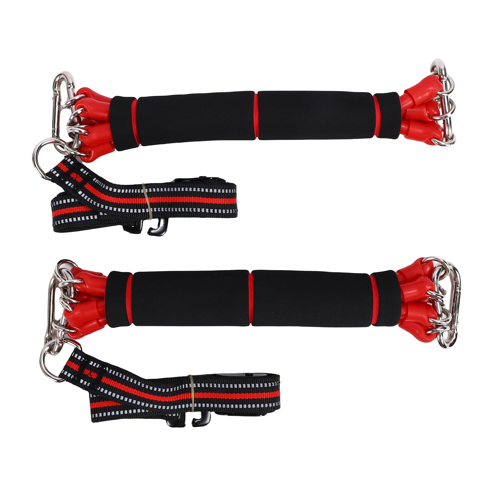 Bandas de Asistencia para Dominadas, Correas de Entrenamiento Resistentes, Equipo de Entrenamiento Asistido con Reposapiés, Ideal para Gimnasio en Casa, en Interiores y de la Parte Superior