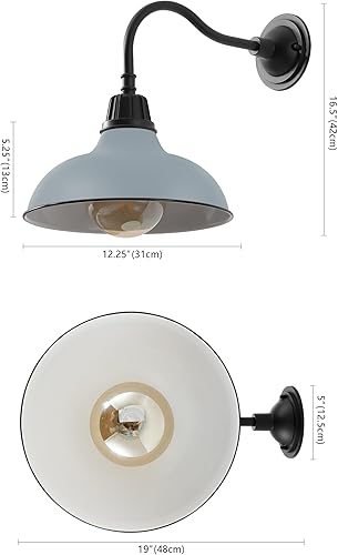 Miniatura 4 de JONATHAN Y JYL7613N Aurora 12.25" Aplique de Pared Exterior de 1-Luz Estilo Rústico Industrial para InterioresExteriores de Hierro LED con Brazo de