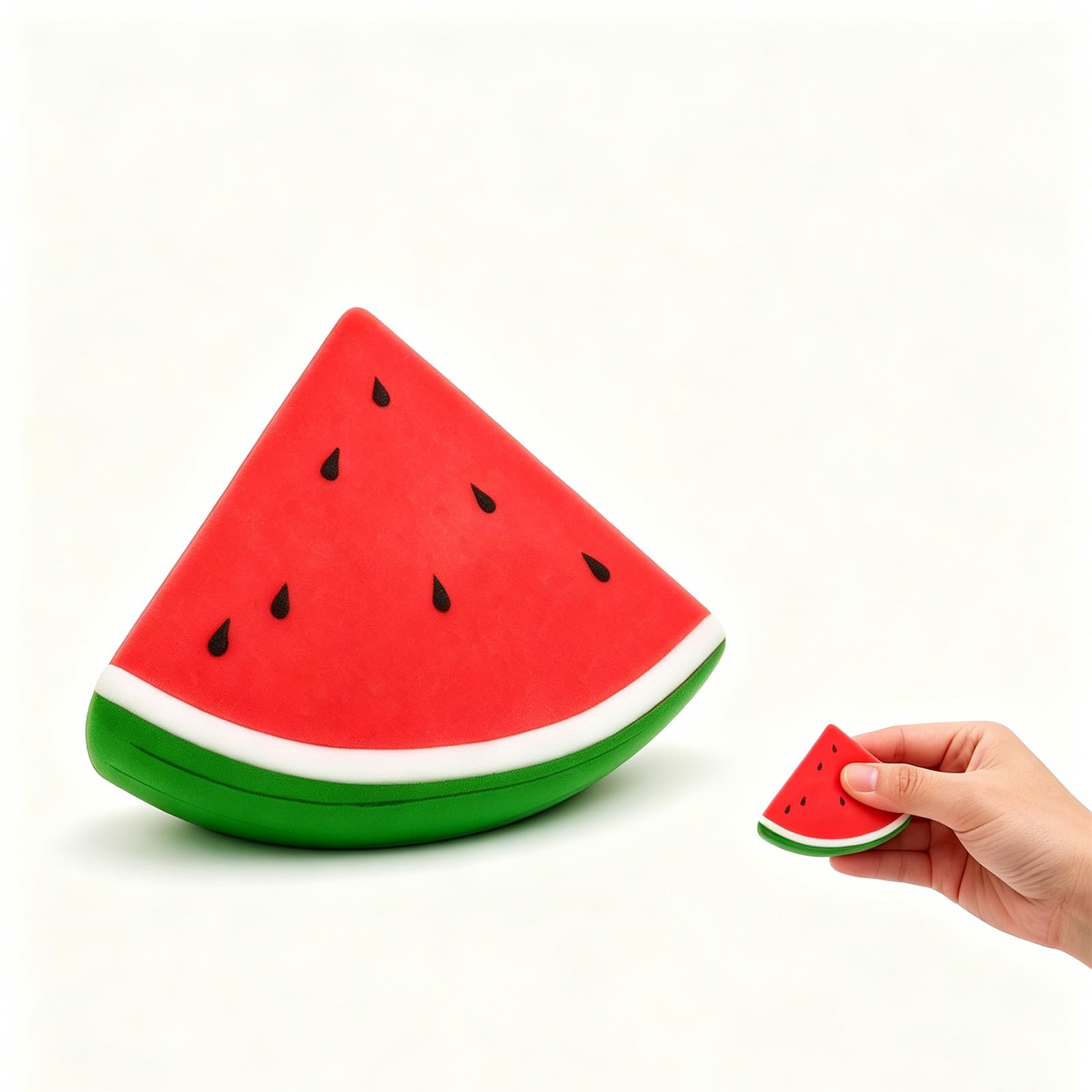 Watermelon Squishy Stress Ball, Realistic Squeeze Stress Relief Toy