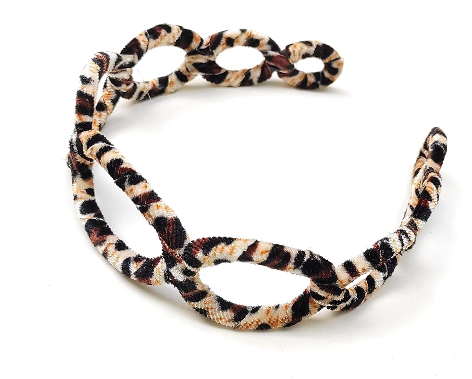 MOOLYAVAAN PRODUCTS Filigree Broad Leopard Print Headband for Women Girls Wide Knot Wire Headbands Leopard Print Headband Cheetah Hairband (PACK OF 2)-image-11