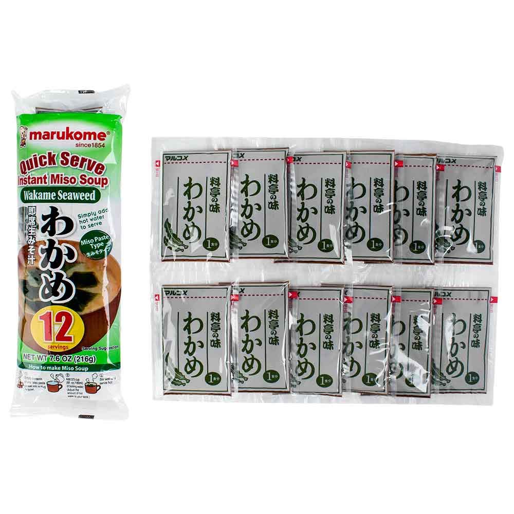 Amazon | マルコメ 生みそ汁料亭の味わかめ 12食入 | マルコメ