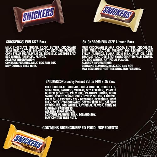 Miniatura 8 de SNICKERS Variedad Mix - Barras de caramelo de chocolate de tamaño divertido bolsa de 3268 onzas