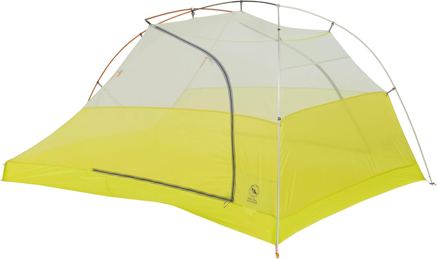 Big Agnes Tiger Wall Platinum Backpacking Tent - Lighter Than Ultralight, 3-Season, Semi-Freestanding Double Door Tent