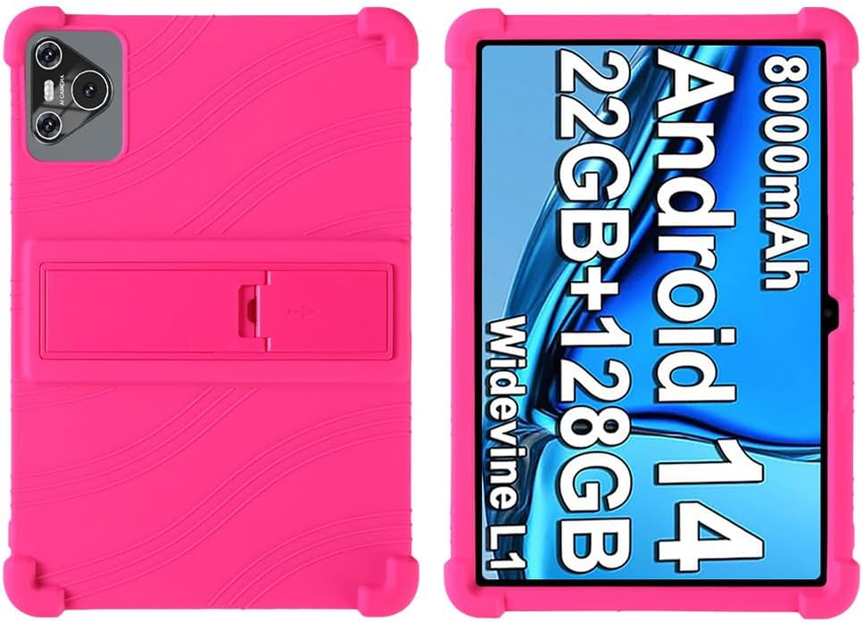 Compatible with Case for Dghrti TAB 30 10-inch Tablet, Full Coverage Ultra Slim Adjustable Stand Silicone Shockproof Lightweight Protective Cover Case (Purple)