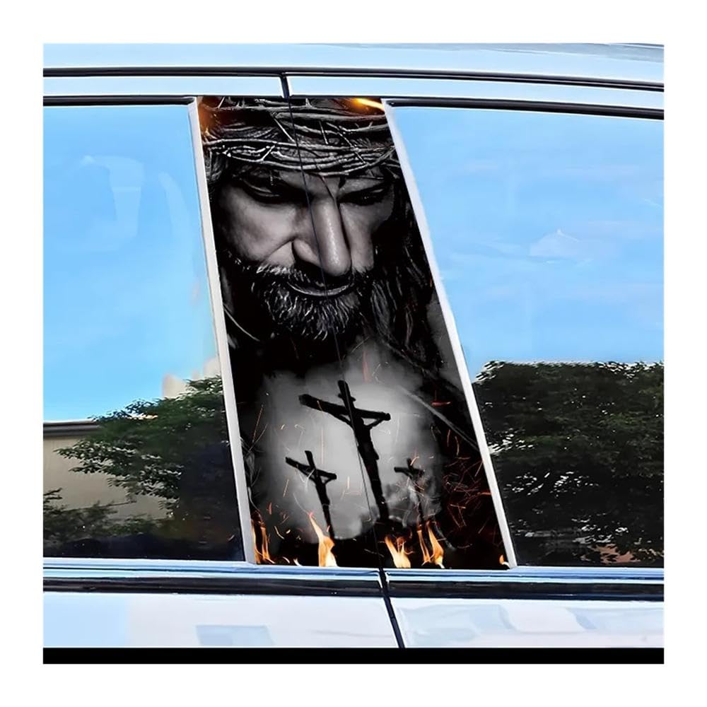 Film de protection en polyéthylène pour pilier de voiture avec icône religieuse élégante x2