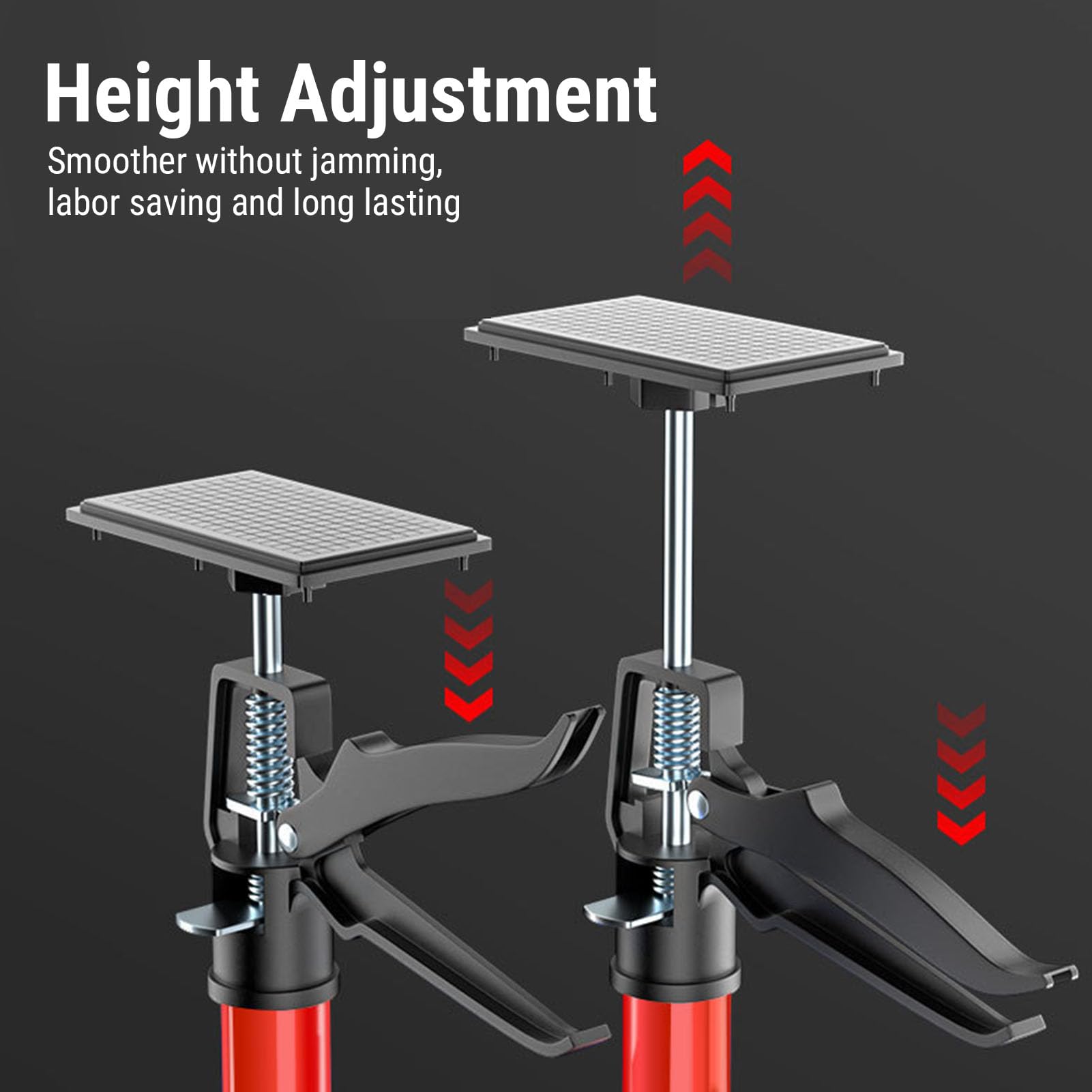Fockety Cabinet Jacks für die Installation von Schränken, 19,7-45,3 Zoll einstellbare dritte Hand Tools Support Pole für das Heben von Trockenbau, 88.2lb Single Bearing Weight