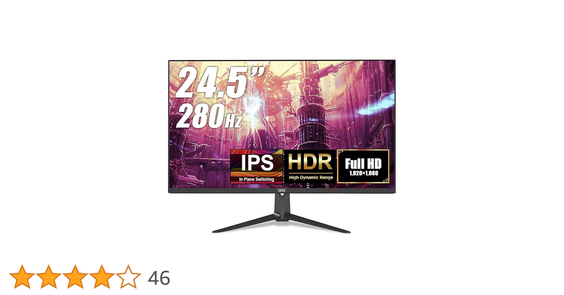 美品　FFF 24.5インチ 280Hz ゲーミングモニター　1ms FFF SMART LIFE CONNECTED FFF-LD25G2B 24.5インチ フルHD
