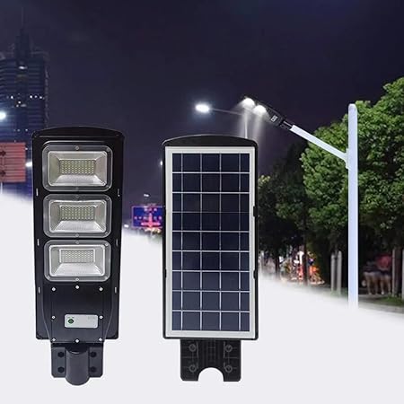 LIFE KING All in one Solar Street Light with 120W LED, Motion Sensor, Remote Control, IP65 Rated, 5000K, Pack of 1
