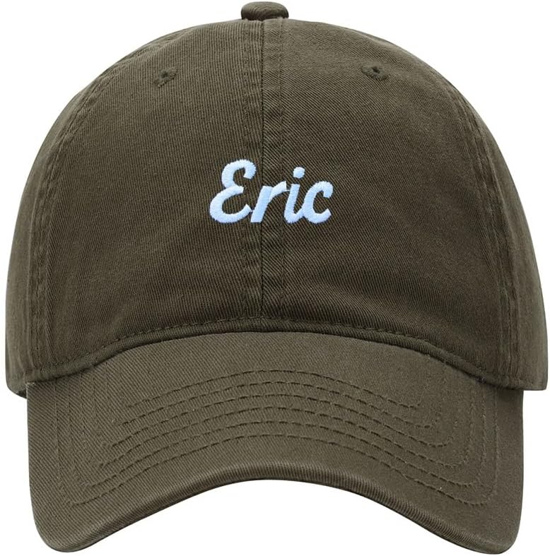 Baseball Cap Men Name Eric Gift Embroidered Washed Cotton Dad Hat Baseball Caps