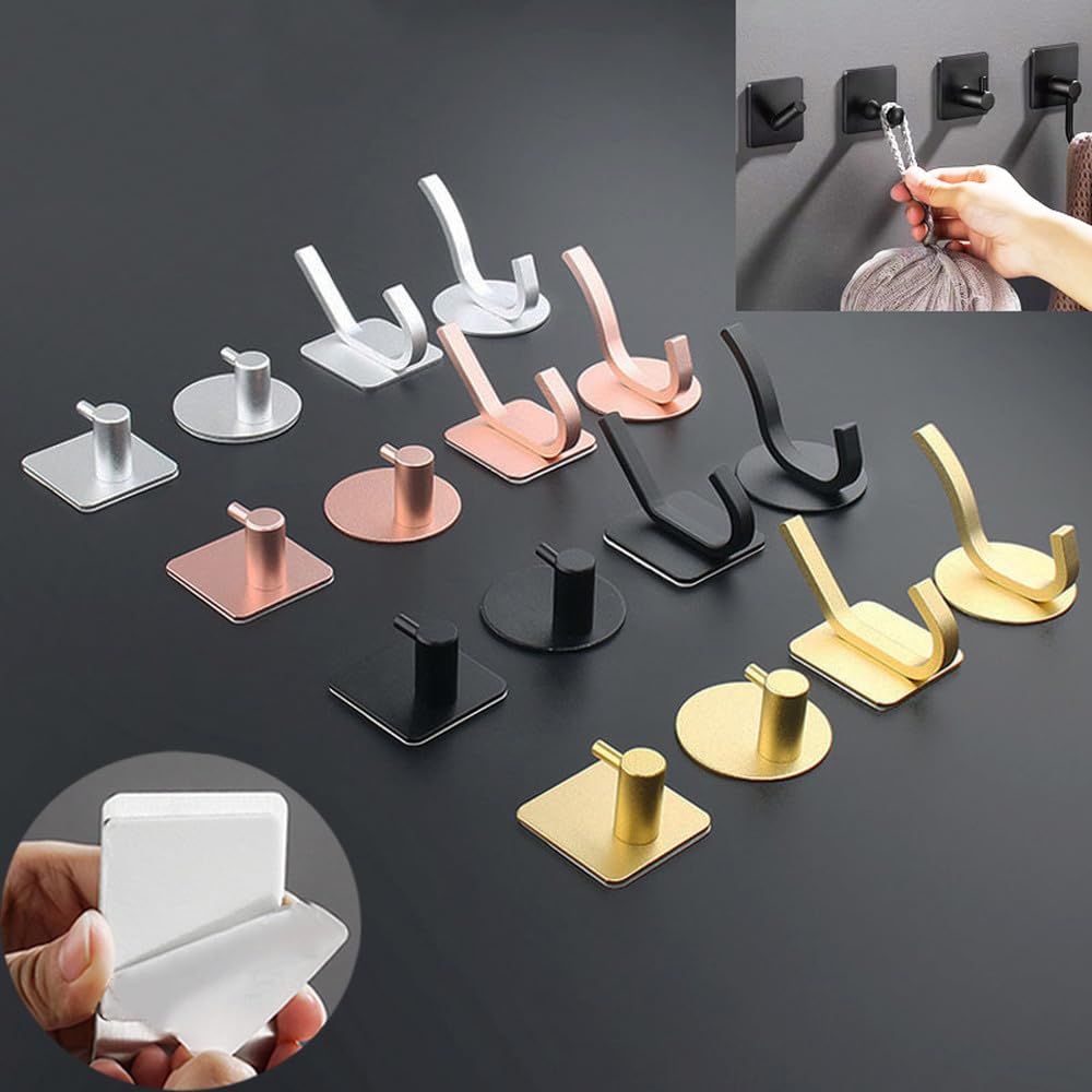 2 pezzi multiuso gancio a muro per porta, chiave, stoffa, cappotto, bagno, accappatoio, gancio, cucina, ferramenta, scaffale, borsa, gancio, organizzatore, appeso, B, nastro, 1
