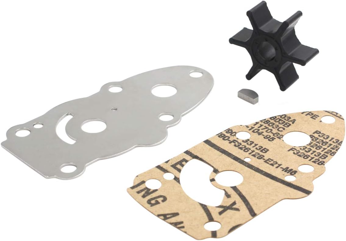 𝟏𝟕𝟒𝟎𝟎𝟗𝟖𝟓𝟓𝟏 Water Pump Impeller 𝐒𝐞𝐫𝐯𝐢𝐜𝐞 𝐊𝐢𝐭 for 𝐒𝐮𝐳𝐮𝐤𝐢 𝟐 𝐒𝐭𝐫𝐨𝐤𝐞 𝟔 𝟖 𝐇𝐏 𝐃𝐓𝟔 𝐃𝐓𝟖 Outboards Motor 17400-98550 17400-98551 Models Sierra 18-3259