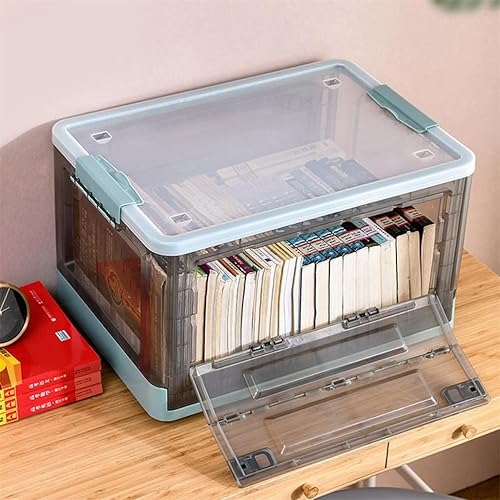Miniatura 5 de DANN - Caja de almacenamiento grande para ropa apilable organizador de juguetes con tapa almacenamiento de libros para el hogar