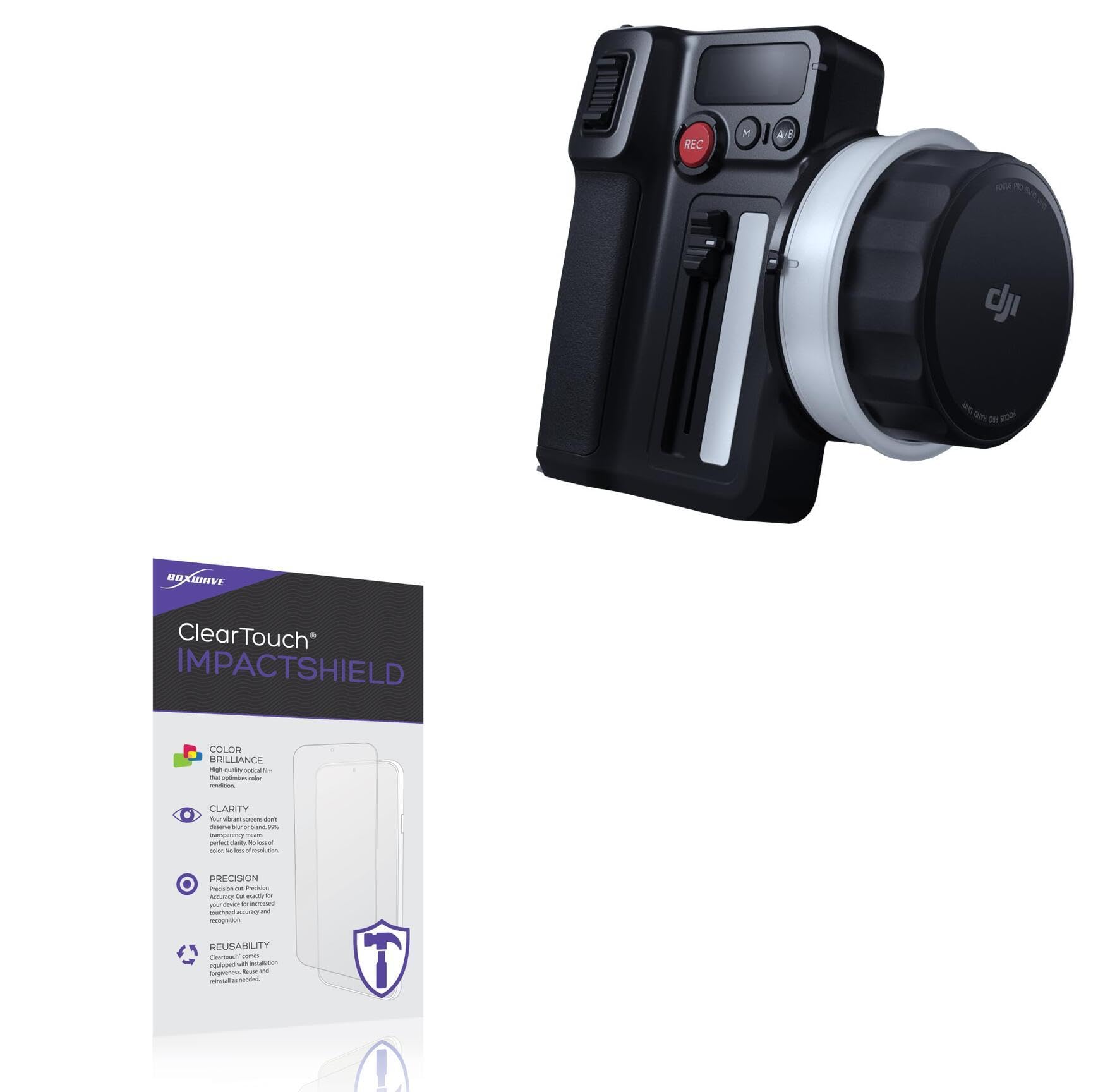 BoxWave Screen Protector Compatible with DJI Focus Pro - ClearTouch ImpactShield (2-Pack), Impenetrable Screen Protector Flexible Film