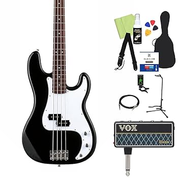 【美品】Photogenic プレシジョンベースタイプ 白　初心者 LEGEND LPB-Z WH エレキベース初心者12点セット 【充電式