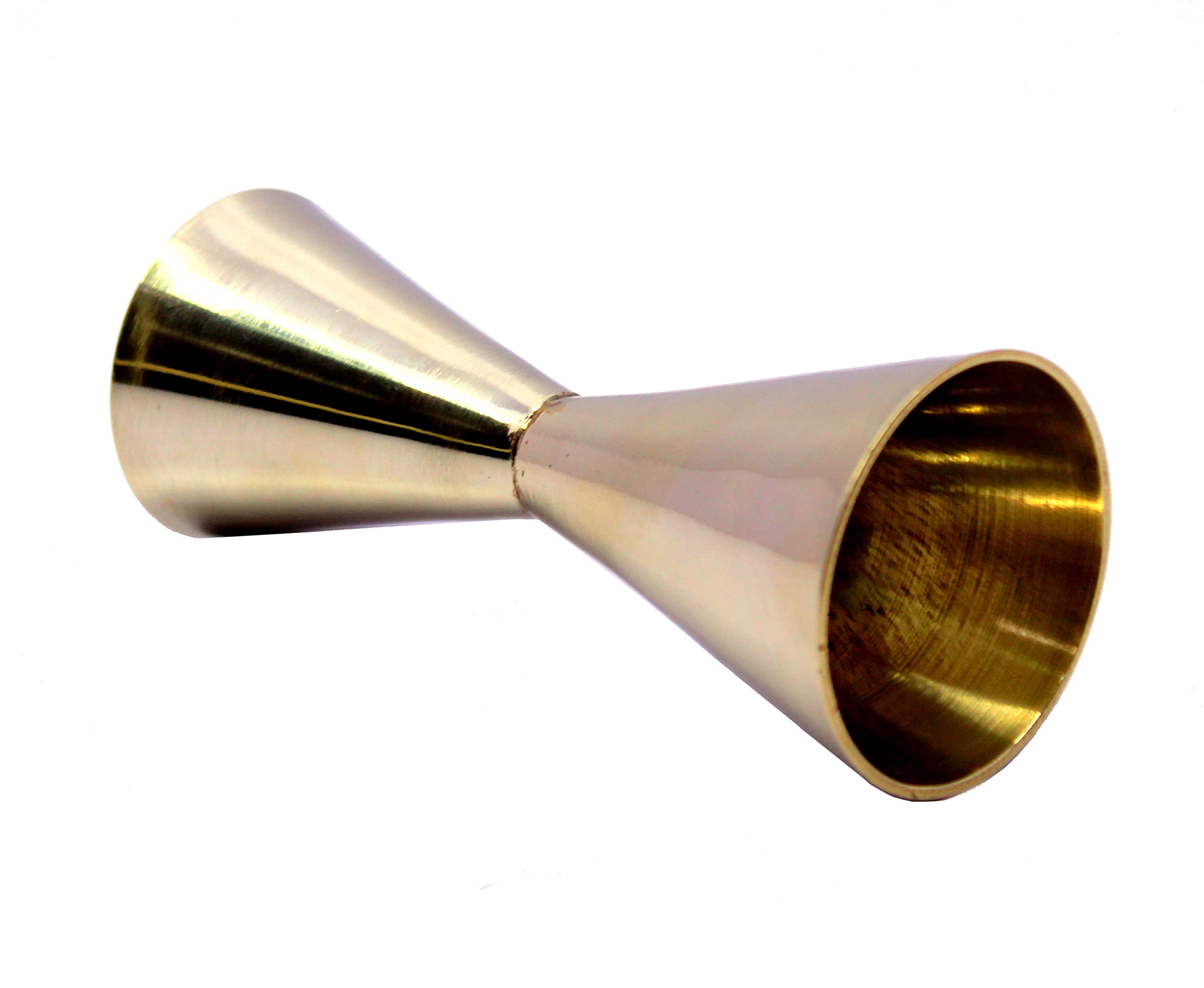 eSplanade Brass Liquor Peg Measuring Glass Jigger Bar Tool - Double Sided - 30 and 60 ml (silver(Double Sided)) - Image 7 thumbnail