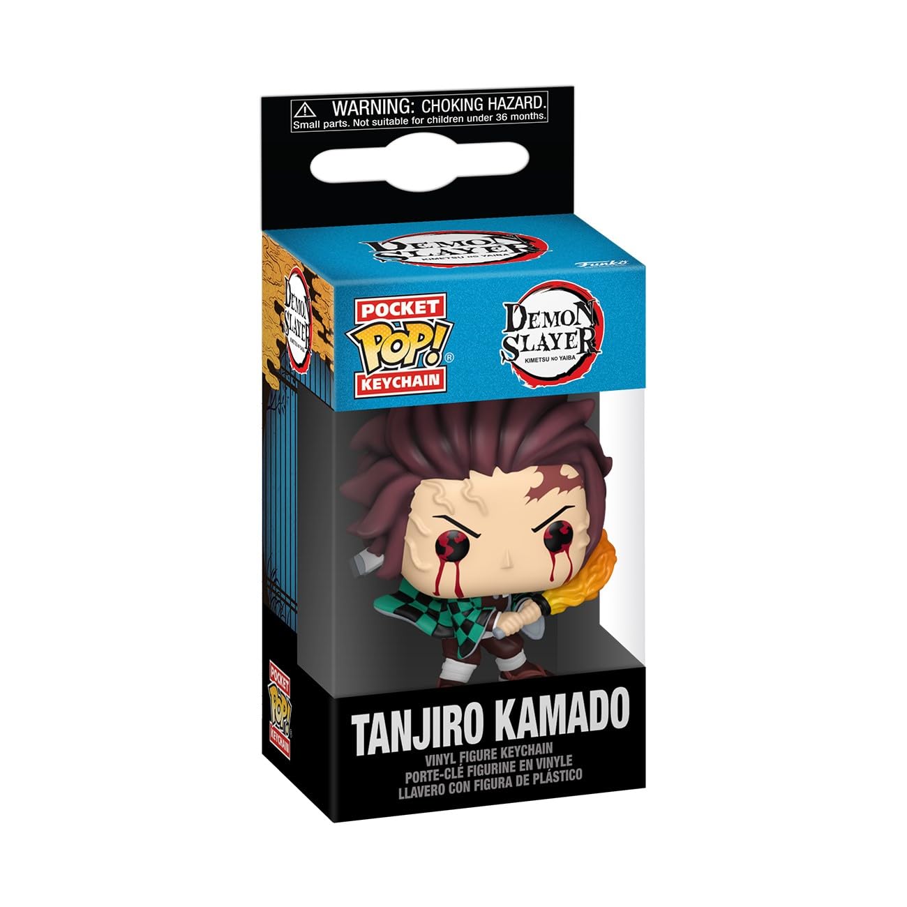 Funko Pop! Keychain: DS, Tanjiro Kamado, (Sun Breathing), Demon Slayer, Novelty Keyring, Collectable Vinyl Mini Figure - Image 2