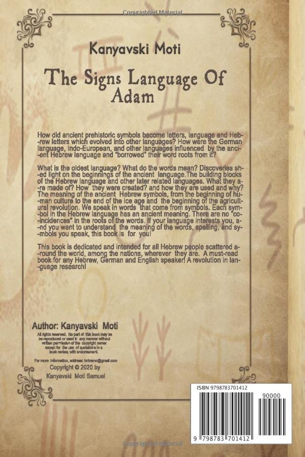 Miniatura 2 de The Signs language of Adam- The Ancient Language Master Key, Untold story of Language - Volume I The origin of the ancient Hebrew letters, words and