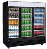 Commercial Refrigerator Glass 3-door Swing NSF Merchandiser Beverage Display Cooler Beverage Drink Cooler, ETL,NSF certified, Upright, Capacity 69 cuft, 74