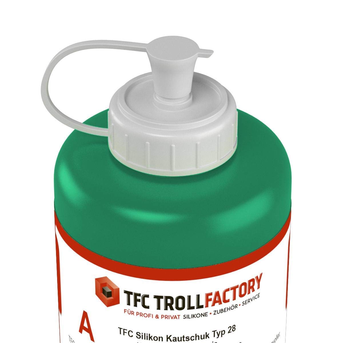 TFC Troll Factory Silikon Kautschuk Typ 28 Abformsilikon mittelhart 1:1 RTV NV Dubliersilikon 1kg