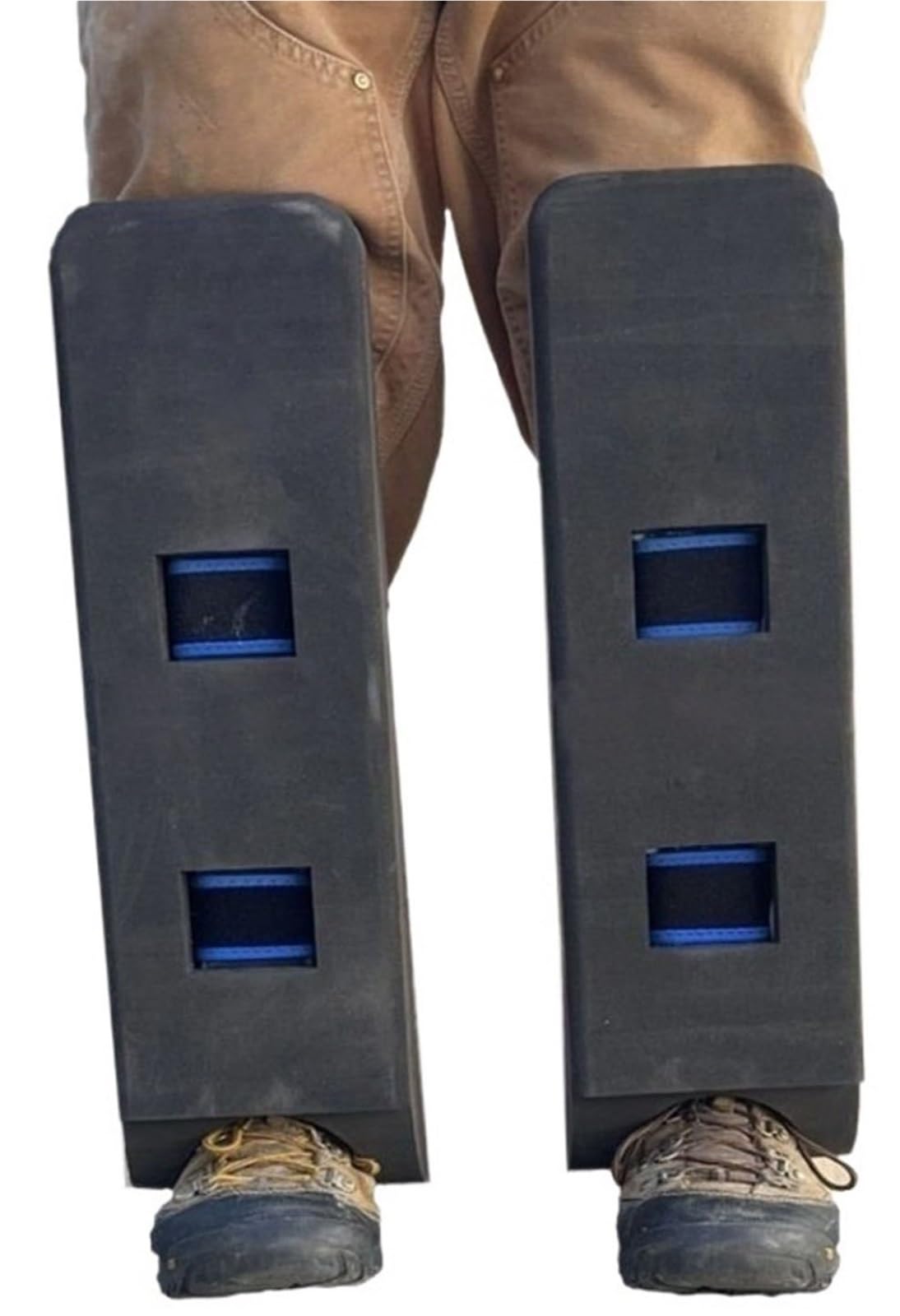 Genouillères Toe Knee Crawler for Travaux dans Les Combles, Genouillères Autoportantes for Le Travail en Espace Restreint avec Sangles Réglables