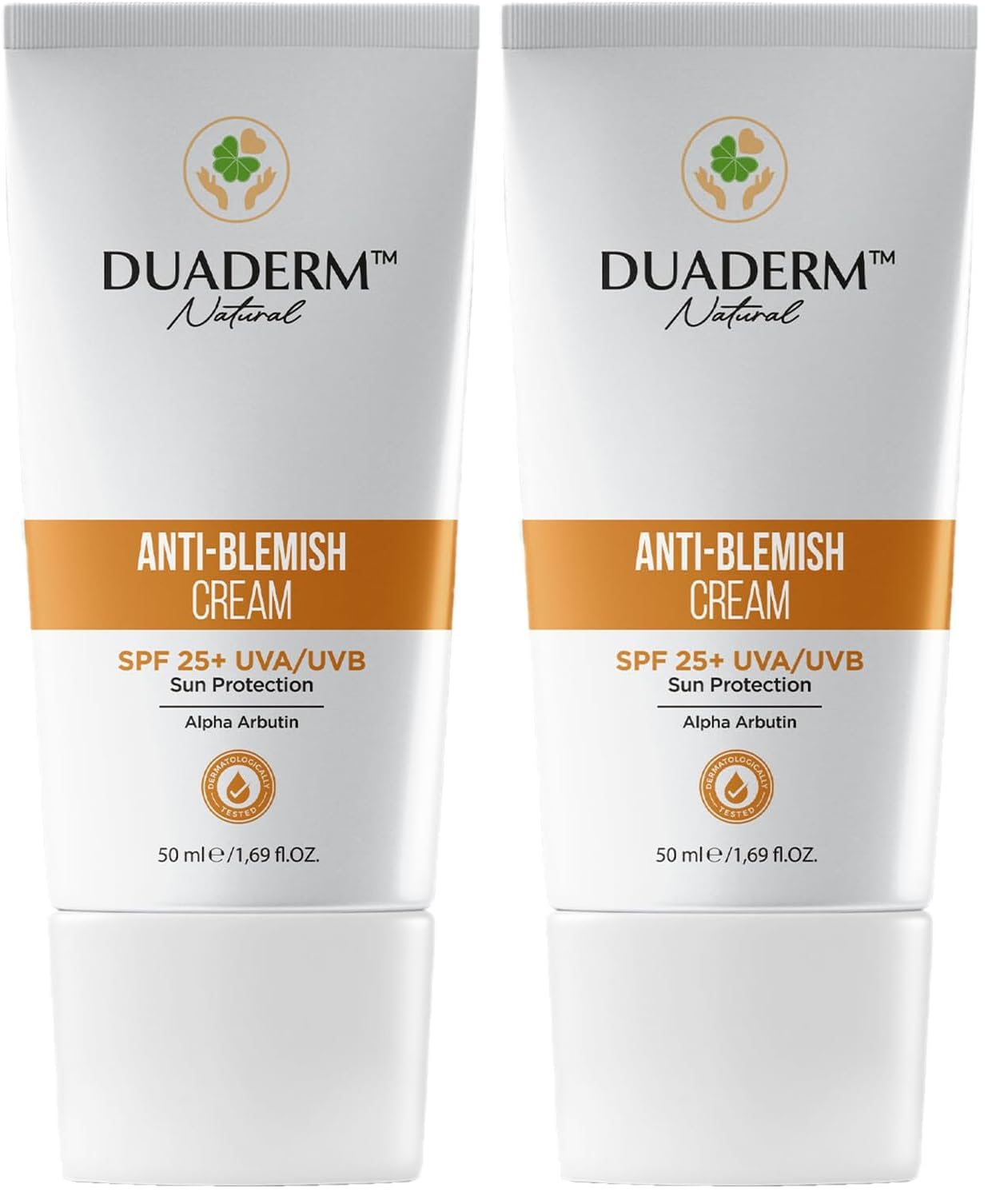 Duaderm Leke Karşıtı Yüz Güneş Kremi, SPF25+, Alpha Arbutin ve C Vitamini İçeren 50 ml (2 paketi)