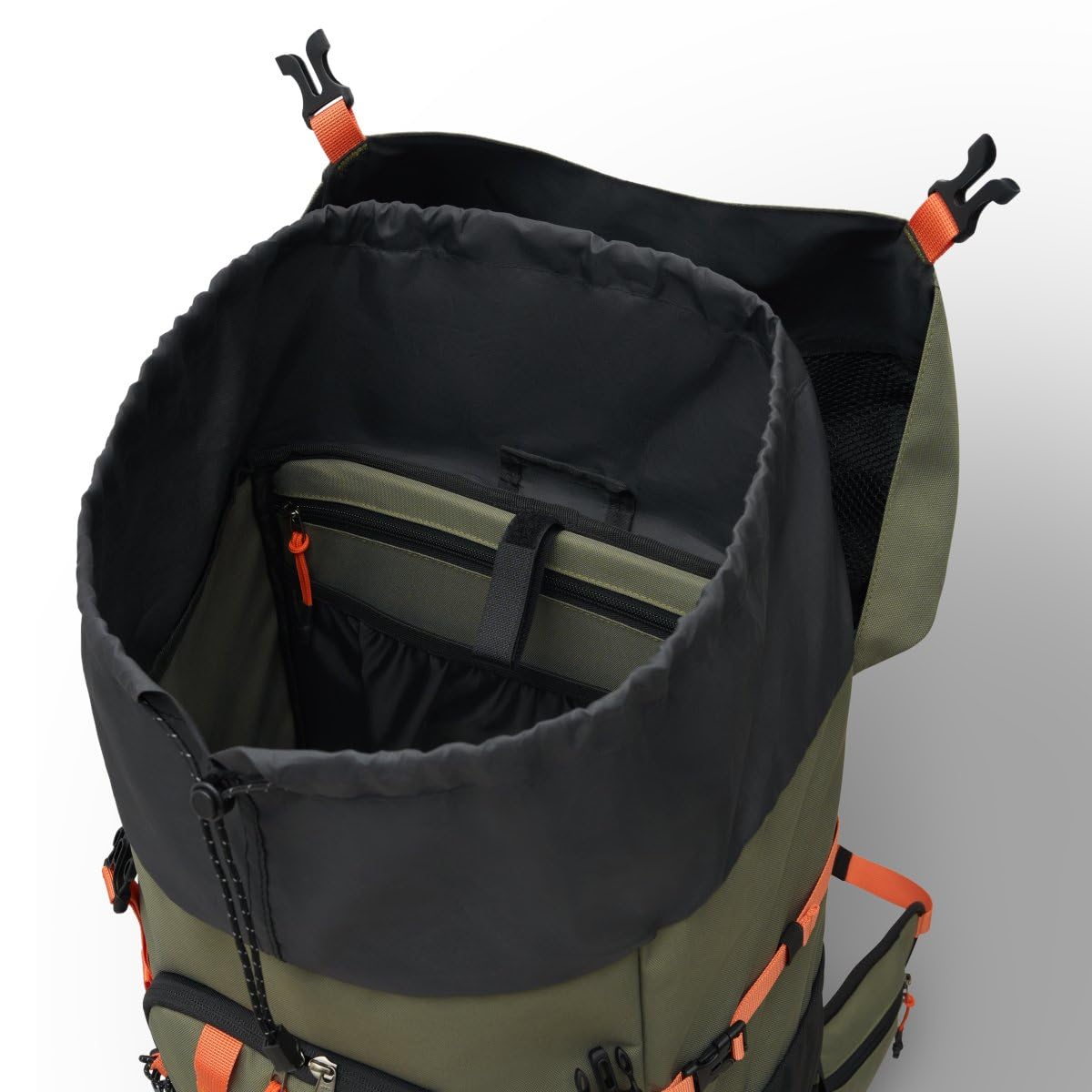 SIROKO Mochila montaña 50L Funda Impermeable Senderismo Venture 50 Green Verde
