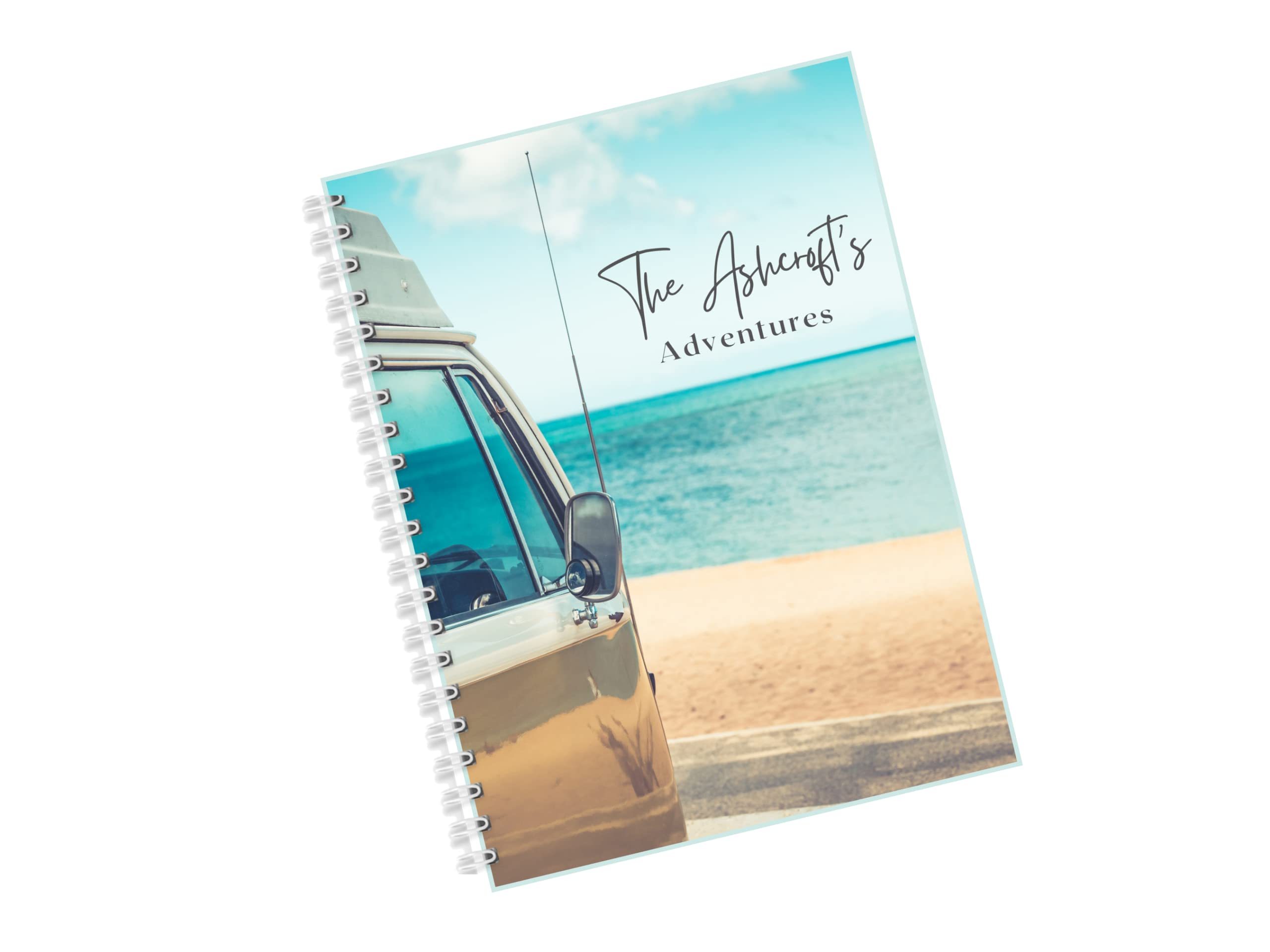 UK & Ireland Travel Journal - Personalised Campervan Cover - Campervan Travel Log, Camping and Caravan Site Info, Holiday Planner, Motorhome Diary