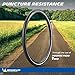 Michelin Protek Cross Front or Rear City Bike Tire for Off-Road Terrain, Tube Type Sealing, Black Sidewall, 700 x 35C