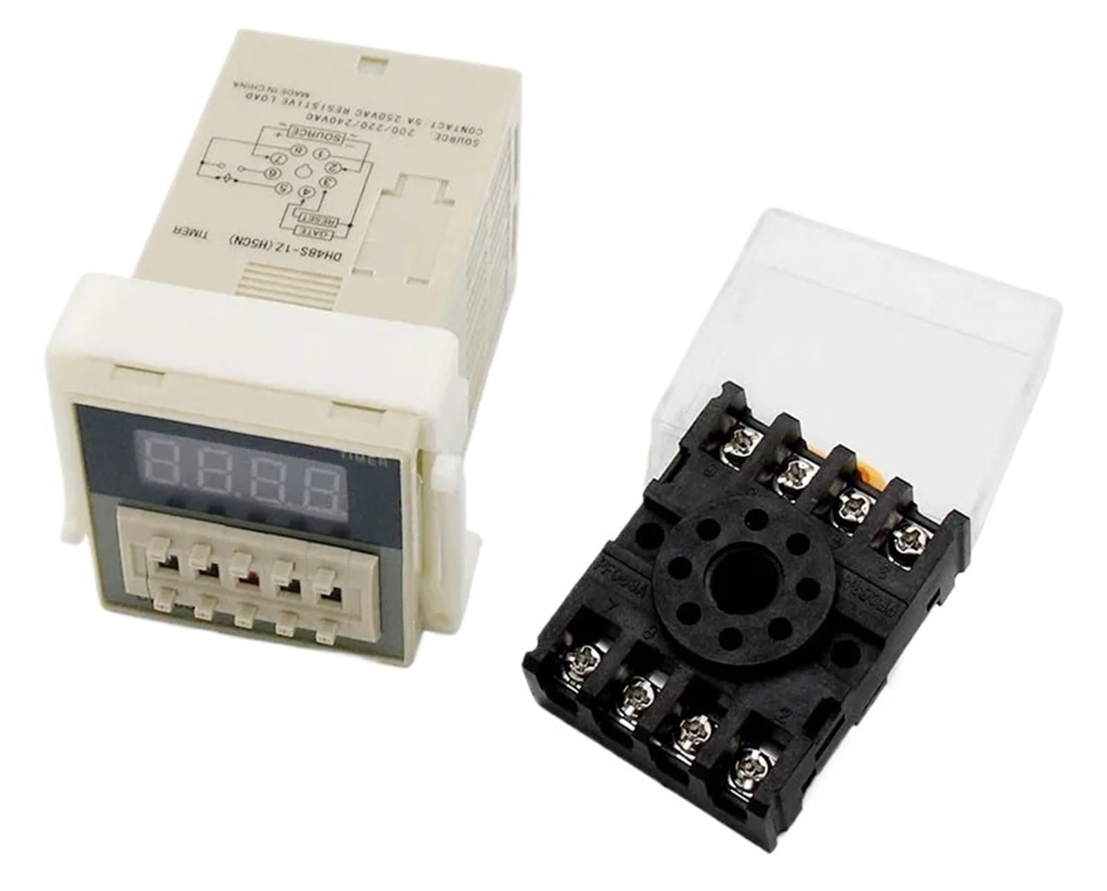 Relais temporisé DH48S 0.01S-99H99M pour automatiser les circuits en AC 110V