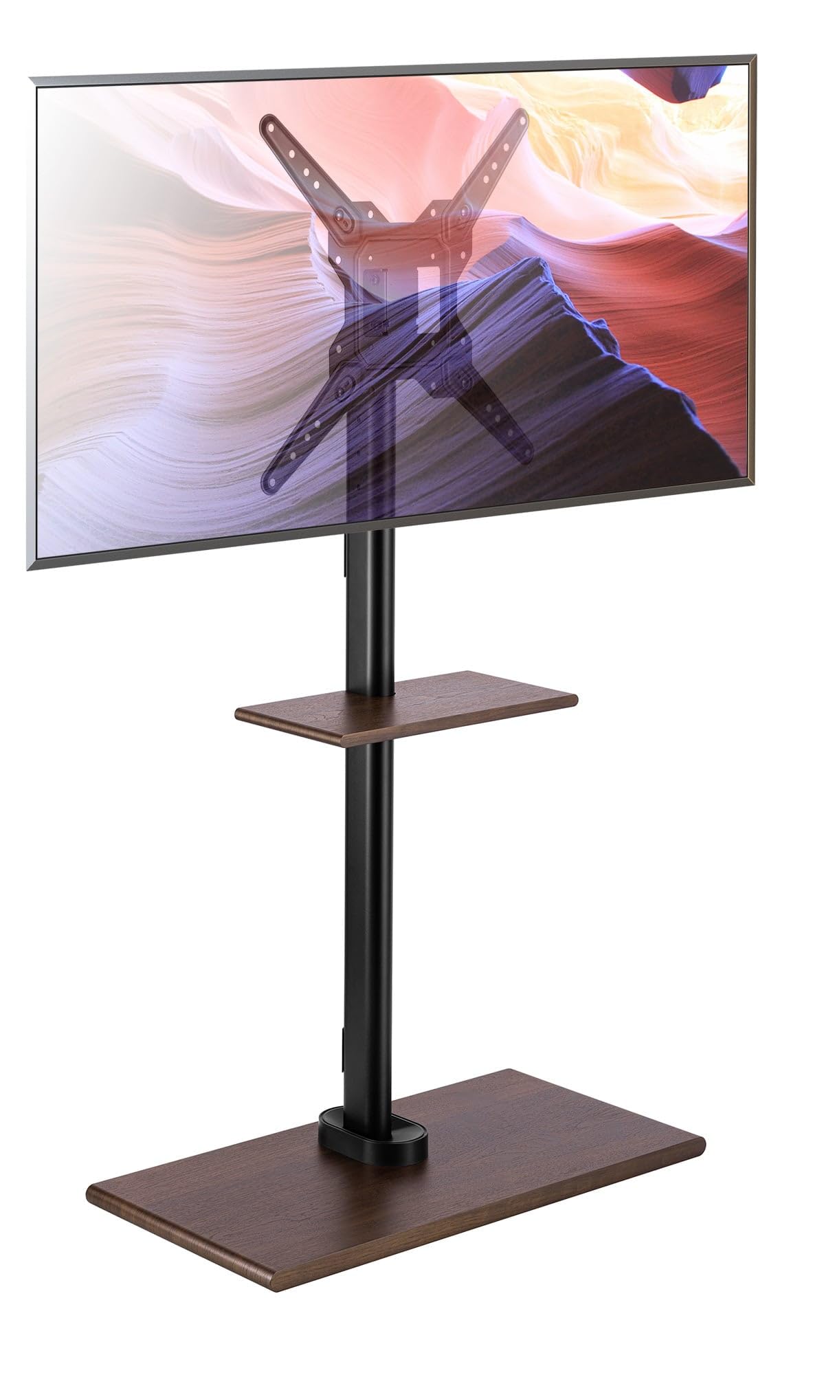 Techly 366976 Supporto da Pavimento per TV LCD/LED/Plasma da 23" a 55" Nero