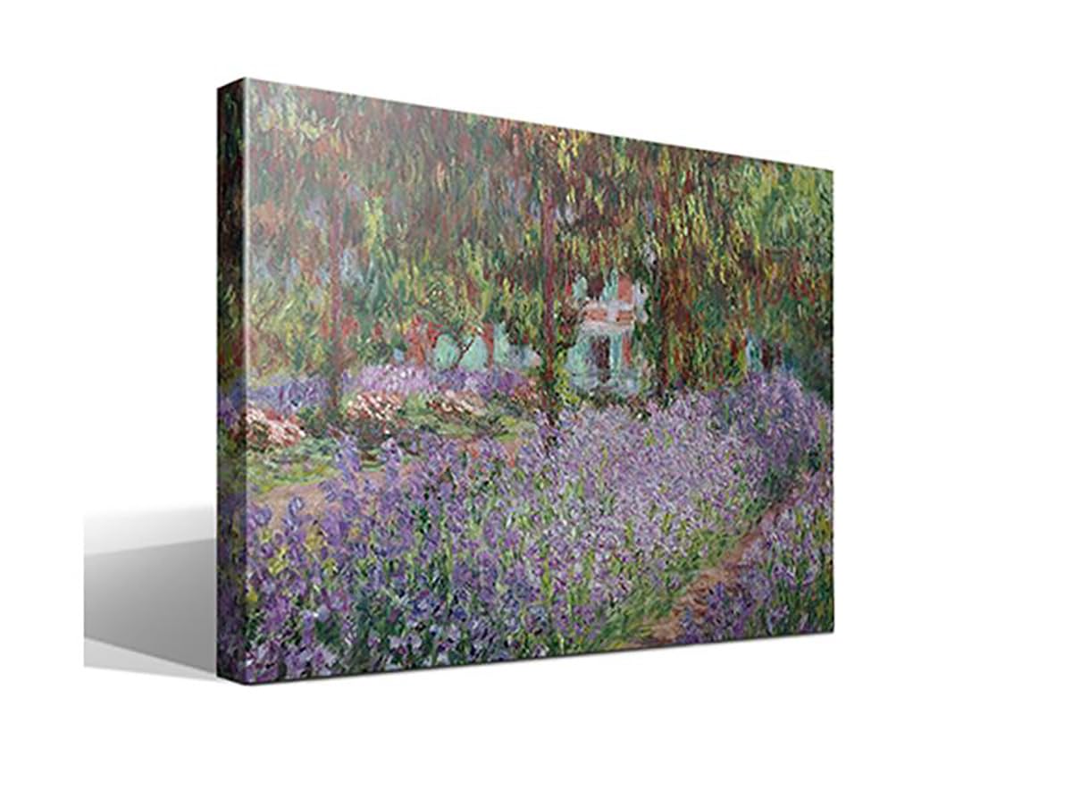 Tableau Canvas Lys dans le jardin de Monet de 55cm x 75cm pour créer un coin de nature calme