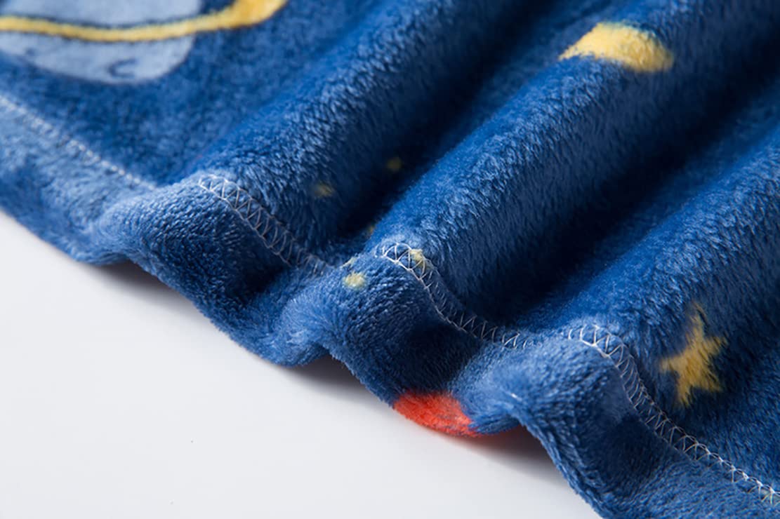 Peignoir unisexe en flanelle polaire douce pour enfants de 1 à 12 ans