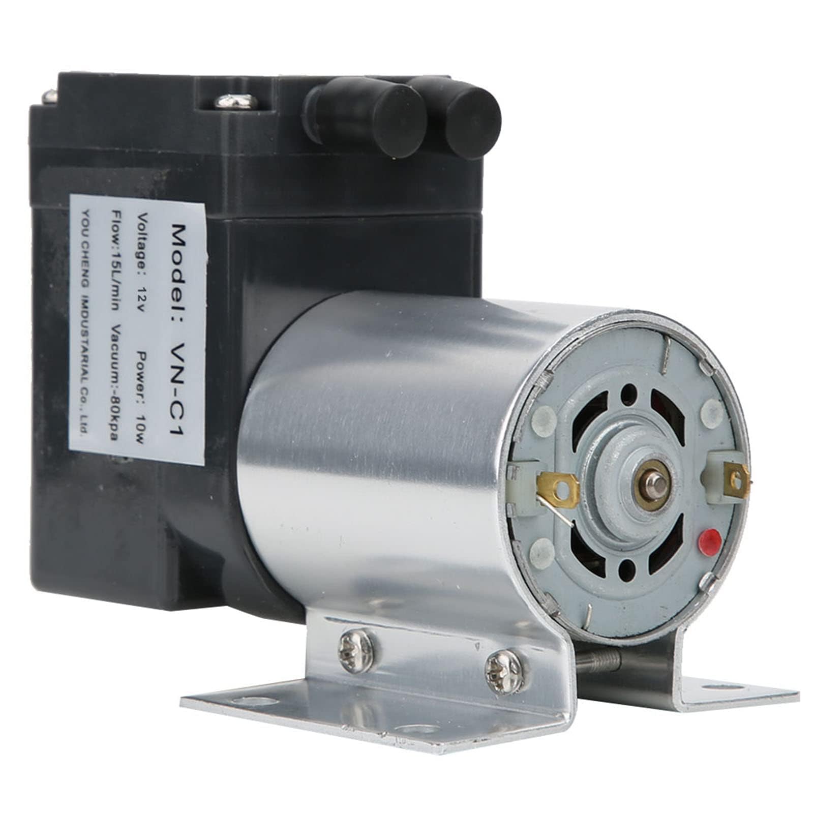 Vakuumpumpe, Unterdruckpumpe Elektrisch Vacuum Pump Saugpumpen mit Ständer -80 kPa 10 W DC24 V/DC12 V 15L / min (DC12V)
