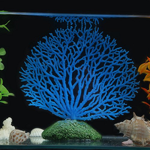 Pssopp Blue Artificial Coral Plants for Aquarium Fish Tank - Image 2